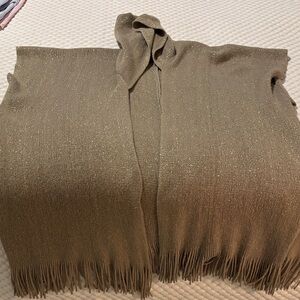 Elegant Gold Women's Poncho